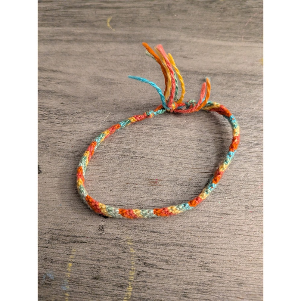 Handmade Braided Friendship Bracelet Multicolor Woven Boho Kids Jewelry Tie On